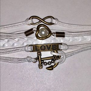 LOVE / ANCHOR Infinity Bracelet